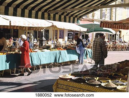 Market In Old Town View Large Photo Image Stock Image - Market In Old Town. Fotosearch