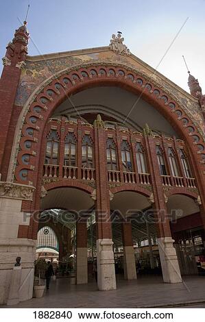 Stock Image - Market Place; Valencia, Spain. Fotosearch