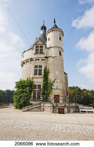 Marques Tower By The Chateau De Chenonceau, Chenonceau, Indre-Et-Loire, France View Large Photo Image Stock Photograph - Marques Tower By The Chateau De Chenonceau, Chenonceau, Indre-Et-Loire, France. Fotosearch
