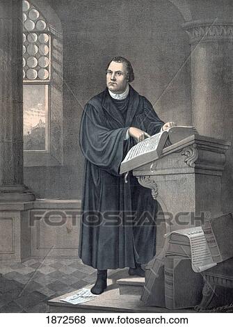Martin Luther, 1483 To 1546. German Theologian. After A 19Th Century Lithograph. View Large Photo Image Stock Photo - Martin Luther, 1483 To 1546. German Theologian. After A 19Th Century Lithograph.. Fotosearch