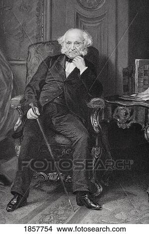 Picture - Martin Van Buren 1782 To 1862. 8Th President Of The United States 1837To 1841 And A Founder Of The Democratic Party. From Painting By Alonzo Chappel. Fotosearch
