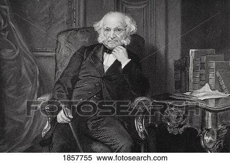 Stock Photography - Martin Van Buren 1782 To 1862. 8Th President Of The United States 1837To 1841 And A Founder Of The Democratic Party. From Painting By Alonzo Chappel. Fotosearch