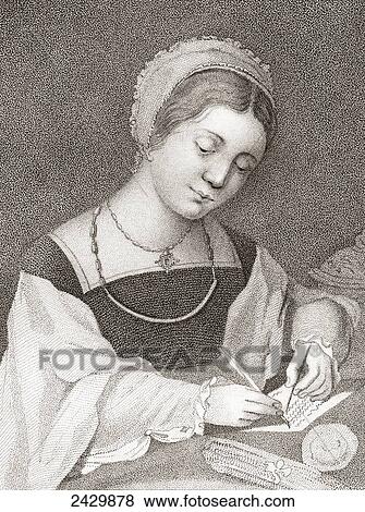 Stock Photo - Mary, Queen of Scots, 1542. Fotosearch