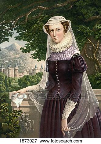 Mary Queen Of Scots, 1542 To 1587, Also Known As Mary Stuart. Daughter Of James V, King Of Scotland. After A 19Th Century Print. View Large Photo Image Stock Photo - Mary Queen Of Scots, 1542 To 1587, Also Known As Mary Stuart. Daughter Of James V, King Of Scotland. After A 19Th Century Print.. Fotosearch