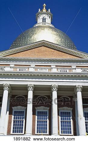 Massachusetts New State House, Boston, Usa View Large Photo Image Stock Image - Massachusetts New State House, Boston, Usa. Fotosearch