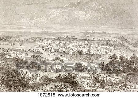 Stock Photo - Matanzas, Cuba In The 1880S. From A 19Th Century Illustration.. Fotosearch