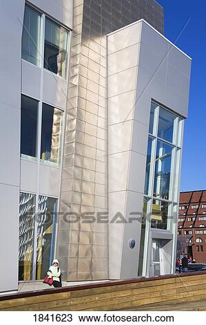 Stock Image - Mathew And Marcia Simons Theatre; Central Wharf, Boston, Massachusetts, Usa. Fotosearch