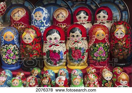 Stock Photo - Matryoshka Dolls; St. Petersburg Russia. Fotosearch