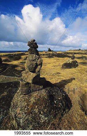 Maui, Northwest Coast, Rock Stacks In An Area Of Hiking Trails View Large Photo Image Stock Photography - Maui, Northwest Coast, Rock Stacks In An Area Of Hiking Trails. Fotosearch