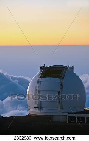 Mauna Kea Summit, W. M Keck Observatory at sunset; Big Island, Hawaii, United States of America View Large Photo Image Stock Image - Mauna Kea Summit, W. M Keck Observatory at sunset; Big Island, Hawaii, United States of America. Fotosearch