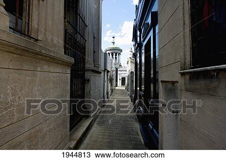 Stock Image - Mausoleum at the Cementerio de la Recoleta, Buenos Aires, Capital Federal, Argentina. Fotosearch