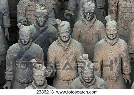 Stock Image - Mausoleum Of The First Qin Emperor; Xi'an, Shaanxi, China. Fotosearch