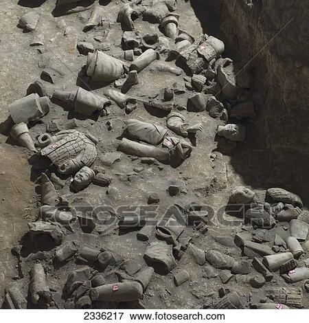 Stock Photo - Mausoleum Of The First Qin Emperor; Xi'an, Shaanxi, China. Fotosearch