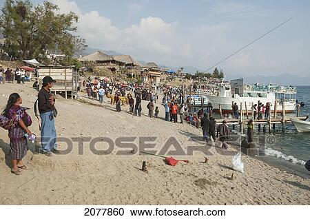 Maya People By The Shores Of Lake Atitlan On Easter Sunday, Panajachel, Solol View Large Photo Image Stock Image - Maya People By The Shores Of Lake Atitlan On Easter Sunday, Panajachel, Solol. Fotosearch