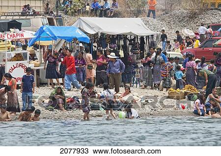 Maya People By The Shores Of Lake Atitlan On Easter Sunday, Panajachel, Solol View Large Photo Image Stock Image - Maya People By The Shores Of Lake Atitlan On Easter Sunday, Panajachel, Solol. Fotosearch