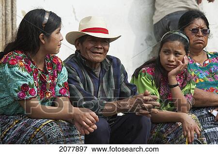 Maya People Watching The Procession Of The Holy Cross On Good Friday In Antigua Guatemala, Sacatep View Large Photo Image Stock Photo - Maya People Watching The Procession Of The Holy Cross On Good Friday In Antigua Guatemala, Sacatep. Fotosearch