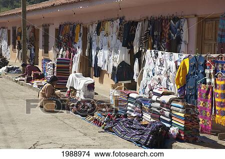 Maya Textile Market, San Juan Chamula, Chiapas, Mexico View Large Photo Image Picture - Maya Textile Market, San Juan Chamula, Chiapas, Mexico. Fotosearch