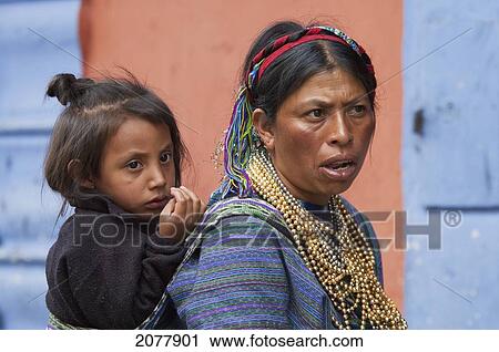 Maya Woman And Girl, Antigua, Sacatep View Large Photo Image Stock Image - Maya Woman And Girl, Antigua, Sacatep. Fotosearch
