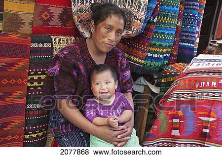 Maya Woman And Small Boy, Chichicastenango, El Quich View Large Photo Image Stock Photo - Maya Woman And Small Boy, Chichicastenango, El Quich. Fotosearch