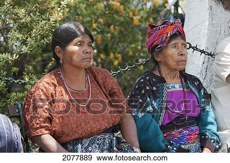 Maya Women, Antigua, Sacatep View Large Photo Image Stock Photo - Maya Women, Antigua, Sacatep. Fotosearch