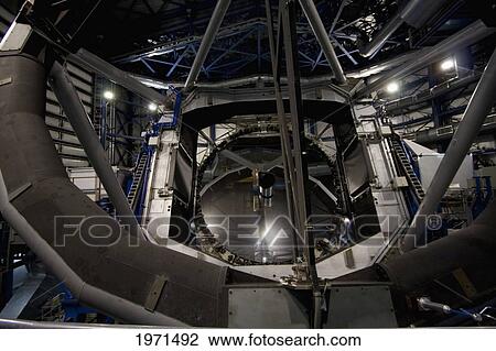 Mechanical Structure Containing The 8. 2 Meter Mirror Of Moon Unit Telescope 2, Belonging To The Very Large Telescope (Vlt) Operated By The European Southern Observatory On Cerro Paranal, Antofagasta Region, Chile View Large Photo Image Stock Image - Mechanical Structure Containing The 8. 2 Meter Mirror Of Moon Unit Telescope 2, Belonging To The Very Large Telescope (Vlt) Operated By The European Southern Observatory On Cerro Paranal, Antofagasta Region, Chile. Fotosearch