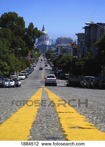 Median Line On A Road In Downtown San Francisco View Large Photo Image Stock Image - Median Line On A Road In Downtown San Francisco. Fotosearch