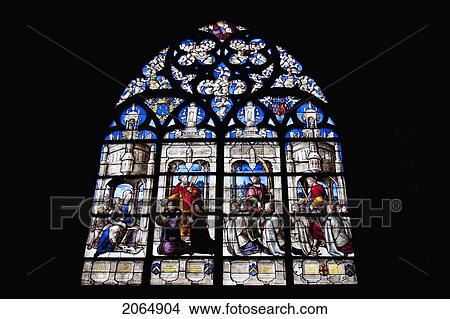 Medieval Stained Glass Window From The 15Th Century In The Cathedral Of St Etienne Of Bourges, Bourges, Cher, France View Large Photo Image Picture - Medieval Stained Glass Window From The 15Th Century In The Cathedral Of St Etienne Of Bourges, Bourges, Cher, France. Fotosearch