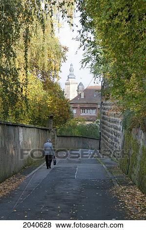 Medieval Street Scene, Bamberg, Bavaria, Germany View Large Photo Image Stock Photo - Medieval Street Scene, Bamberg, Bavaria, Germany. Fotosearch