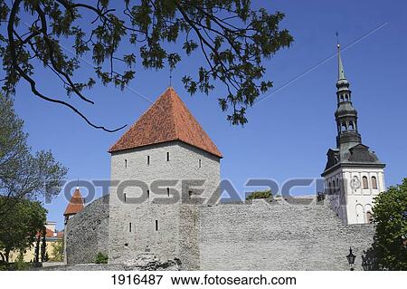 Medieval Walls And Towers View Large Photo Image Stock Photo - Medieval Walls And Towers. Fotosearch