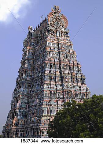 Meenakshi Amman Temple, Exterior View Large Photo Image Picture - Meenakshi Amman Temple, Exterior. Fotosearch
