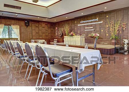 Stock Photo - Meeting Room In Horizon Village Resort And Convention Center; Chiang Mai Thailand. Fotosearch
