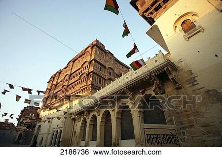 Stock Photograph - MEHERANGARH FORT JODHPUR RAJASTHAN INDIA. Fotosearch