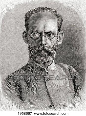 Stock Photo - Mehmet Emin Pasha, 1840 To 1892. Physician, Naturalist And Governor Of The Egyptian Province Of Equatoria On The Upper Nile. From In Darkest Africa By Henry M. Stanley Published 1890.. Fotosearch