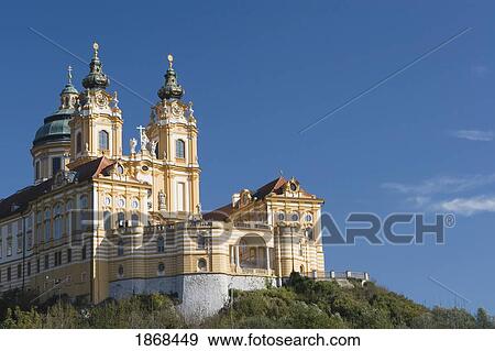 Melk Abbey (Stift Melk); Melk, Austria View Large Photo Image Stock Photo - Melk Abbey (Stift Melk); Melk, Austria. Fotosearch