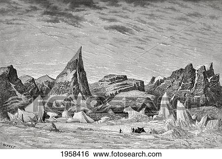 Members Of The Second German North Polar Expedition On King William Island In The Kitikmeot Region Of Nunavut Where It Forms Part Of The Canadian Arctic Archipelago, In 1869. From El Mundo En La Mano Published 1875. View Large Photo Image Stock Photograph - Members Of The Second German North Polar Expedition On King William Island In The Kitikmeot Region Of Nunavut Where It Forms Part Of The Canadian Arctic Archipelago, In 1869. From El Mundo En La Mano Published 1875.. Fotosearch