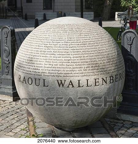 Stock Image - Memorial To Raoul Wallenberg; Stockholm Sweden. Fotosearch