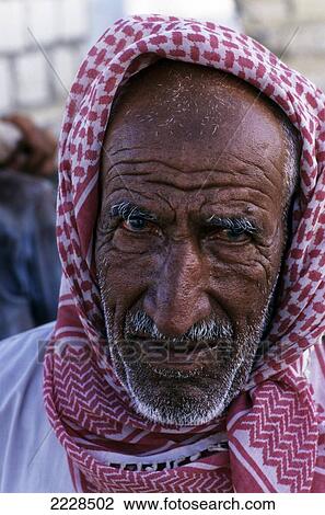Stock Image - Men At The October Moulid Siwa Oasis Egypt. Fotosearch