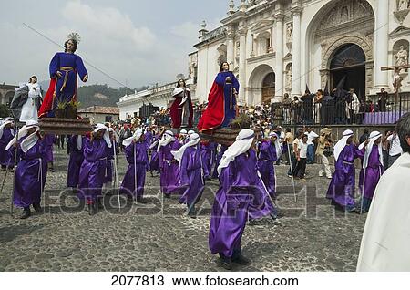 Men Carrying The Andas (Floats) Of Saints During The Procession Of The Holy Cross On Good Friday In Antigua Guatemala, Sacatep View Large Photo Image Stock Image - Men Carrying The Andas (Floats) Of Saints During The Procession Of The Holy Cross On Good Friday In Antigua Guatemala, Sacatep. Fotosearch