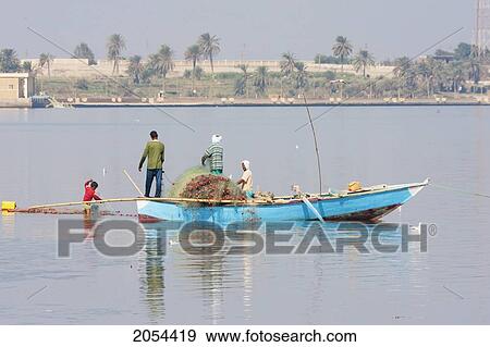 Men Fishing From A Boat, Lake Qarun, El Fayoum, Egypt View Large Photo Image Stock Photo - Men Fishing From A Boat, Lake Qarun, El Fayoum, Egypt. Fotosearch
