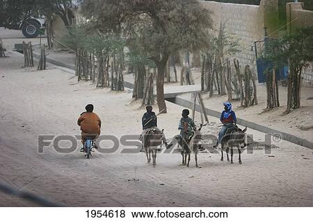 Men on donkeys, Timbuktu, Mali View Large Photo Image Stock Photo - Men on donkeys, Timbuktu, Mali. Fotosearch
