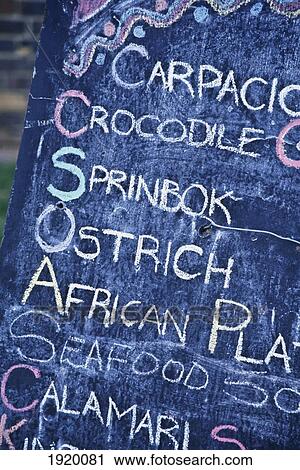 Stock Image - Menu Board. Fotosearch
