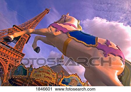 Merry-Go-Round And Eiffel Tower; Paris, France View Large Photo Image Stock Image - Merry-Go-Round And Eiffel Tower; Paris, France. Fotosearch