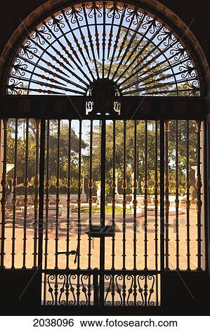 Metal Gates At Hearst Castle A Mediterranean Style Mansion Near San Simeon; California United States Of America View Large Photo Image Stock Photograph - Metal Gates At Hearst Castle A Mediterranean Style Mansion Near San Simeon; California United States Of America. Fotosearch