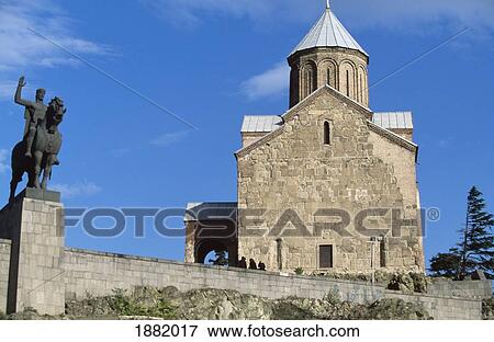 Stock Photo - Metekhi Church. Fotosearch