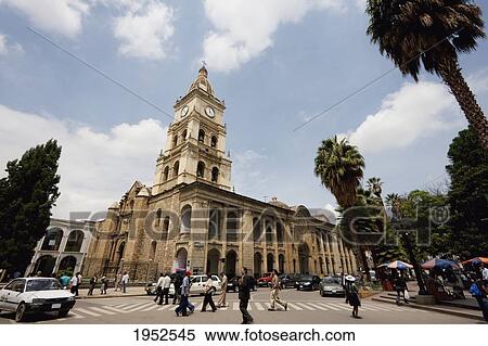 Stock Photography - Metropolitan Cathedral, Cochabamba, Bolivia. Fotosearch