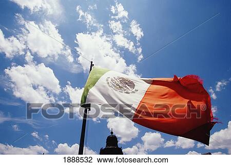 Mexican Flag And Top Of Building, Close Up View Large Photo Image Stock Image - Mexican Flag And Top Of Building, Close Up. Fotosearch