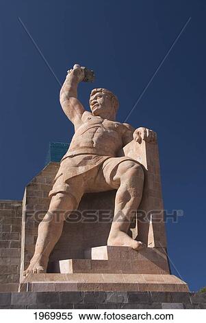 Mexico, Guanajuato, City Of Guanajuato, The Monument To El Pipila (A Revolutionary Hero). View Large Photo Image Stock Photography - Mexico, Guanajuato, City Of Guanajuato, The Monument To El Pipila (A Revolutionary Hero).. Fotosearch