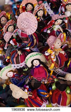 Mexico, Guanajuato, Guanajuato City, Pile Of Handmade Dolls For Sale. View Large Photo Image Stock Photograph - Mexico, Guanajuato, Guanajuato City, Pile Of Handmade Dolls For Sale.. Fotosearch