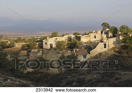 Mexico, Guatajuato, Pozos, Ruins of old mine View Large Photo Image Stock Image - Mexico, Guatajuato, Pozos, Ruins of old mine. Fotosearch