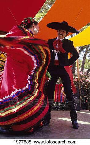 Mexico, Mexican Couple Dance On Stage, Colorful Red Costume. View Large Photo Image Stock Photo - Mexico, Mexican Couple Dance On Stage, Colorful Red Costume.. Fotosearch